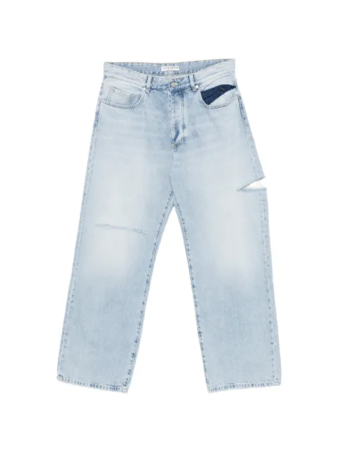 ICON DENIM Scott distressed-effect straight-leg jeans Blue SCOTTID8865