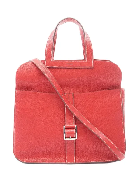 Hermès Pre-Owned 2016 Clemence Verso Halzan 31 satchel Red QGD39SO5PSYXX2JS