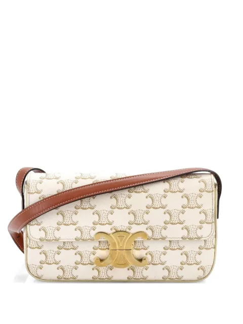 Celine Pre-Owned Triomphe East-West Triomphe Coated Canvas shoulder bag Neutrals DEGGPM3132P1B1XV