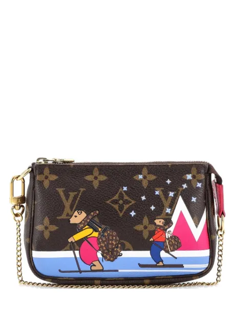 Louis Vuitton Pre-Owned Pochette Accessoires Limited Edition Christmas Animation Monogram Canvas Mini shoulder bag Brown O3NXL3VIBFIPG3DG