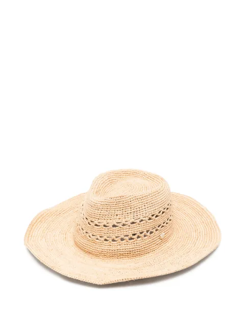 Helen Kaminski crochet-knit wide-brim hat Neutrals HAT52025NATURAL