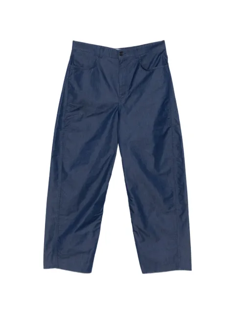 Givenchy logo-print belt-loop trousers Blue BM51MN517D