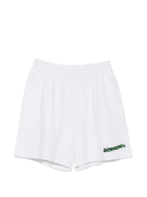 Balenciaga logo-print pocket shorts White 826385TUVI9
