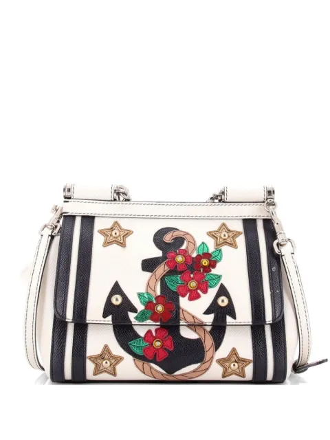 Dolce & Gabbana Pre-Owned Sailor Miss Sicily Bag Patchwork Leather Small satchel Neutrals 1LCTG4C8T539JDCQ