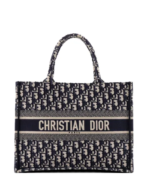 Christian Dior Pre-Owned Book Oblique Canvas Medium tote bag Blue 0YEUL8EDE3LSJ347