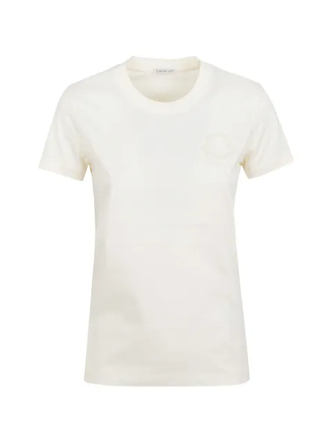 Moncler logo-patch T-shirt Neutrals 8C00061W89AUO034
