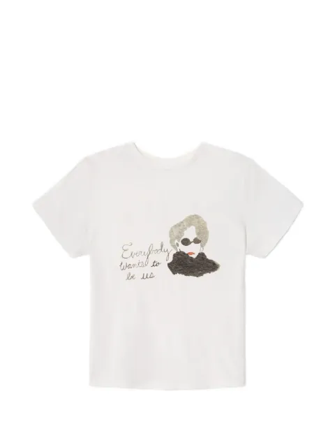 RE/DONE Classic Everybody graphic-print T-shirt White 02402WCGT424