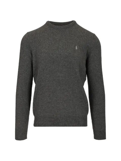Polo Ralph Lauren embroidered wool sweater Grey 710876714