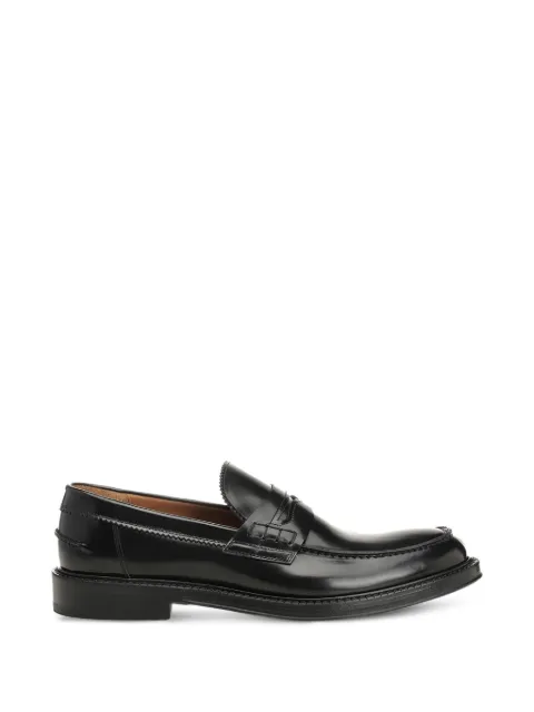 corvari brushed-leather loafers Black 2540