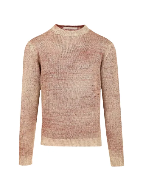 original vintage style crew-neck linen sweater Brown WILDERS