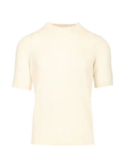 Mauro Ottaviani ribbed-knit T-shirt Yellow CTS24827