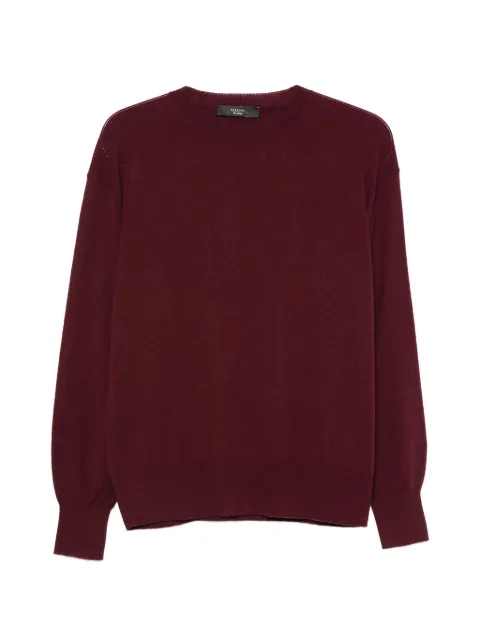 Weekend Max Mara crew-neck ribbed-trim sweater Red 2615361021650