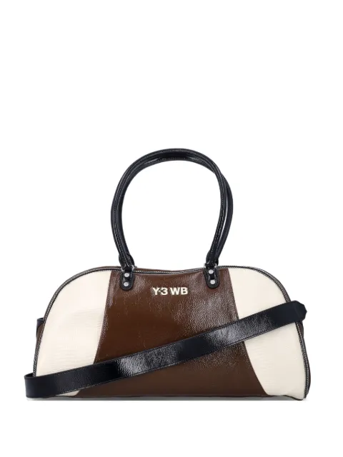 Y-3 x Wales Bonner leather panelled holdall bag Brown KR6746