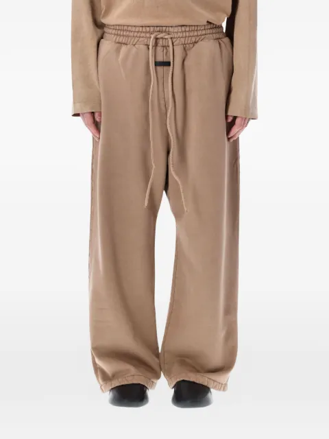 Fear Of God logo-patch drawstring track pants Neutrals FG9M159976BHF