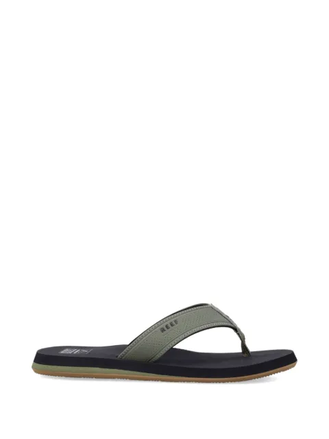 REEF Layback perforated-strap flip flops Green ML06882