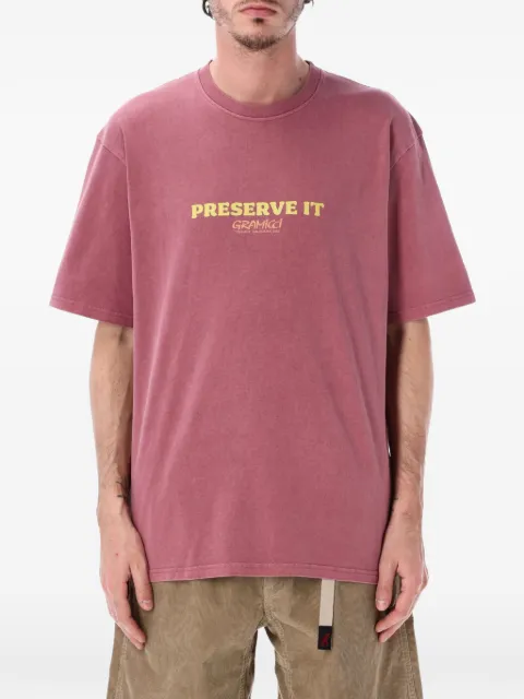 Gramicci Footprints T-shirt Pink G6SUT119