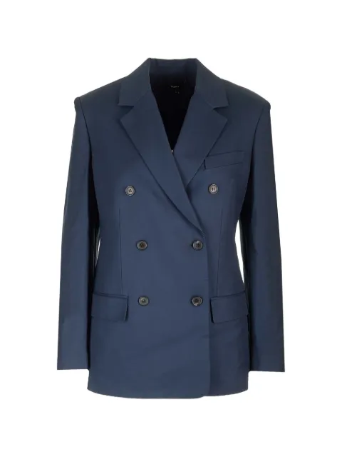 Theory double-breasted blazer Blue N1106113