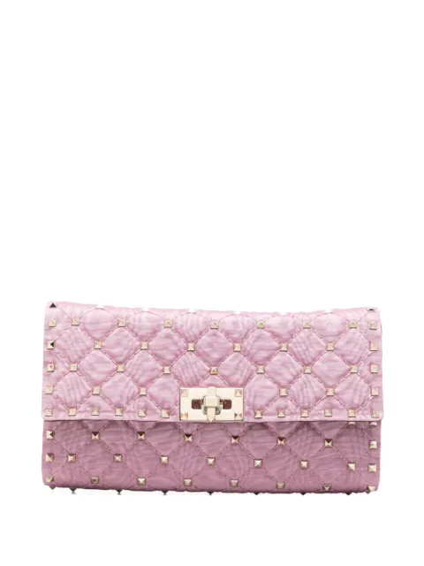 Valentino Garavani Rockstud quilted shoulder bag Pink WB0137DII