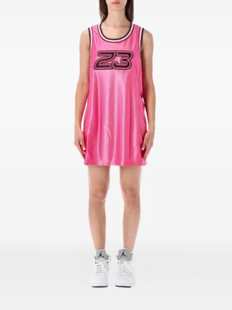 Jordan logo-print jersey mini dress Pink IF1122