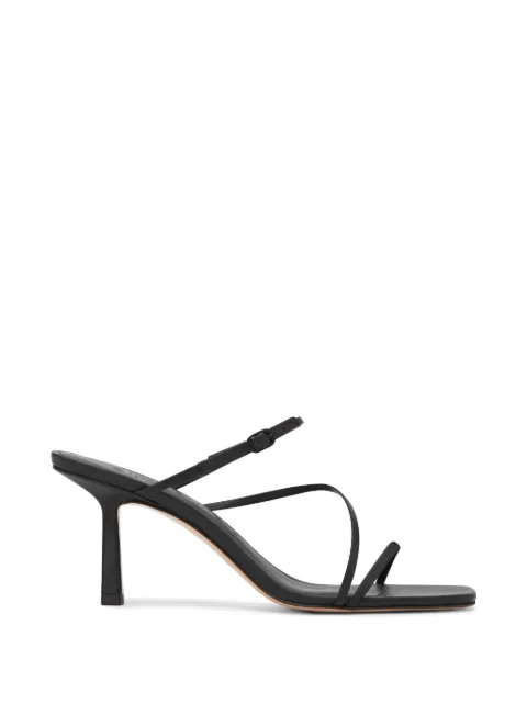 Studio Amelia Bias Wrap mules Black F897CFSBLK