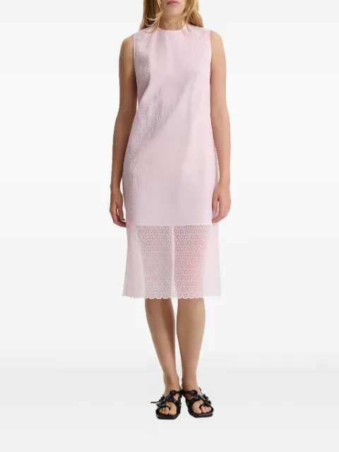 Cecilie Bahnsen floral-lace sleeveless midi dress Pink 126RTW10017