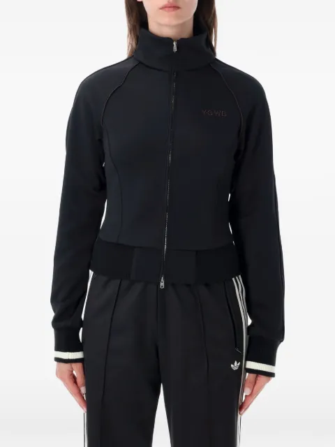 adidas x Wales Bonner logo-print zip-up sweatshirt Black KS3979