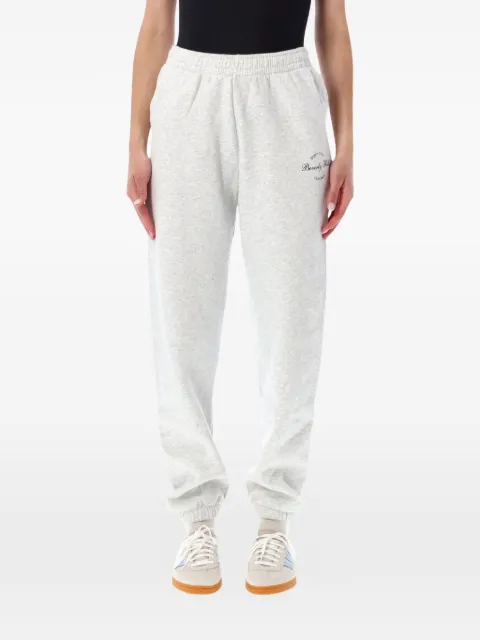 Sporty & Rich logo-print elasticated-waist track pants Grey PA07076257GY03