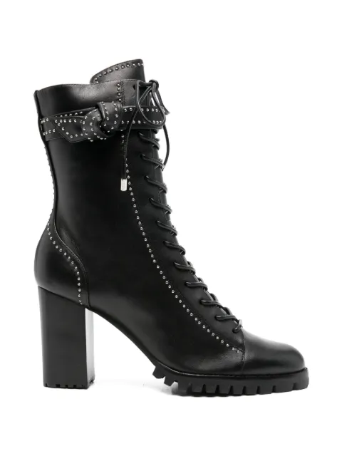 Alexandre Birman stud-embellished lace-up boots Black B3531500170001