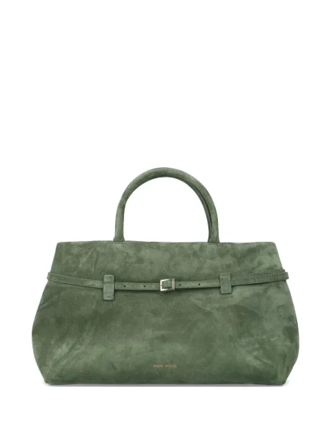 Manu Atelier 35 Le Cambon suede tote bag Green 2026168