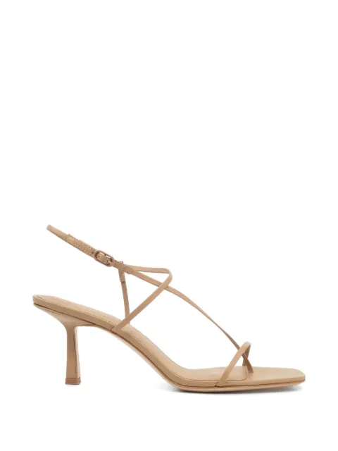 Studio Amelia Cross Front 70 square-toe sandals Neutrals F728CFSBGE