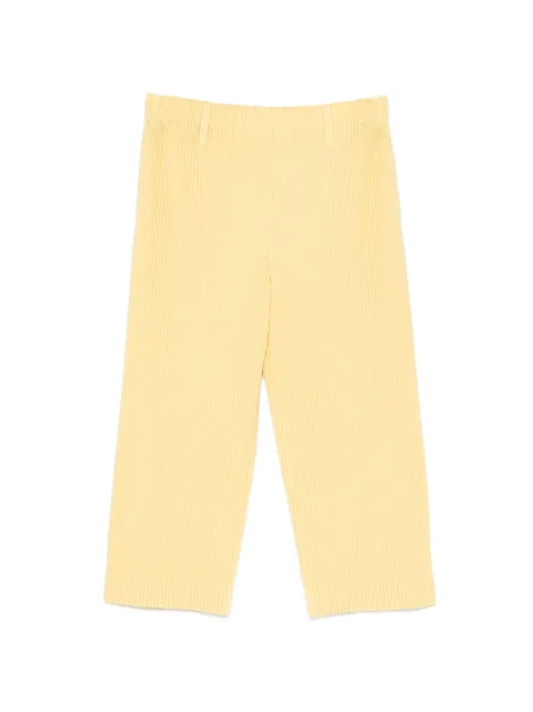 Homme Plissé Issey Miyake Tailored Pleats 2 cropped trousers Yellow HP66JF158
