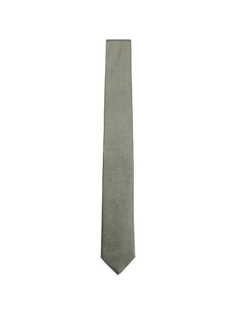 BOSS patterned tie Green 50566647