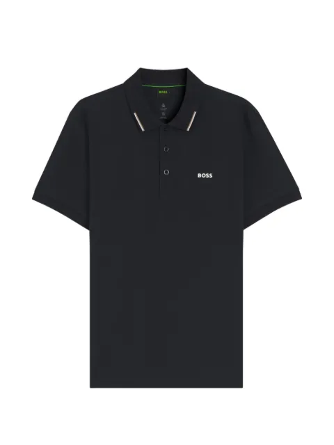 BOSS piqué polo shirt Black 50564779