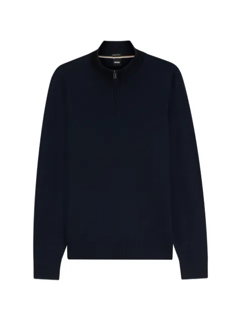 BOSS quarter-zip sweater Blue 50565499