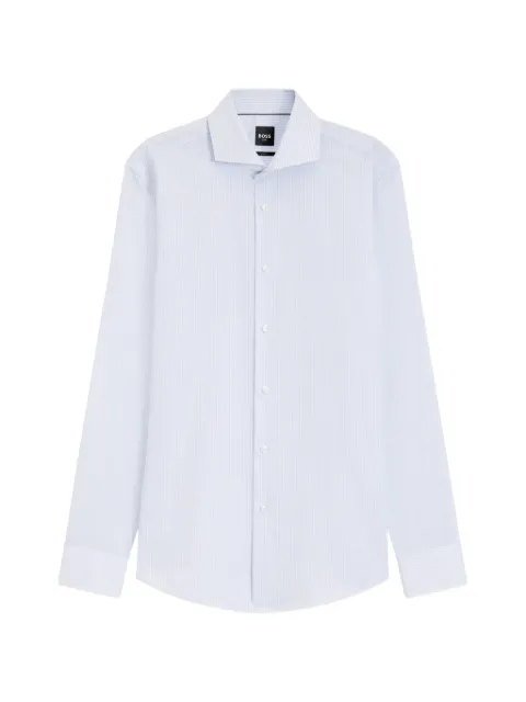BOSS stripe-pattern shirt White 50567330