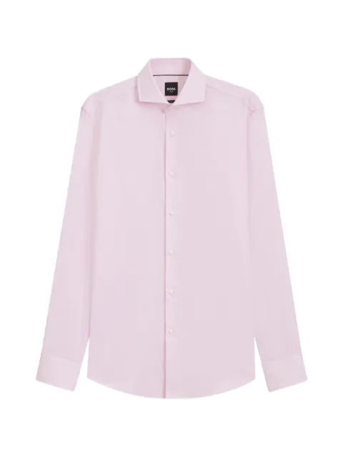 BOSS slim-fit long-sleeve shirt Pink 50567316