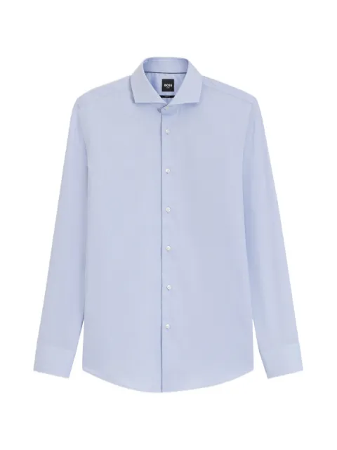 BOSS slim-fit cotton shirt Blue 50567316