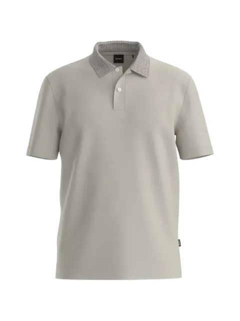 BOSS cotton polo shirt Grey 50565296