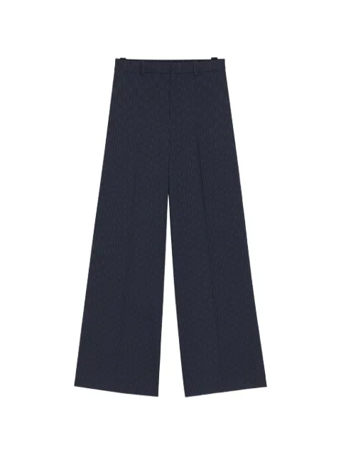 HUGO pinstripe-pattern wide-leg trousers Blue 50566085