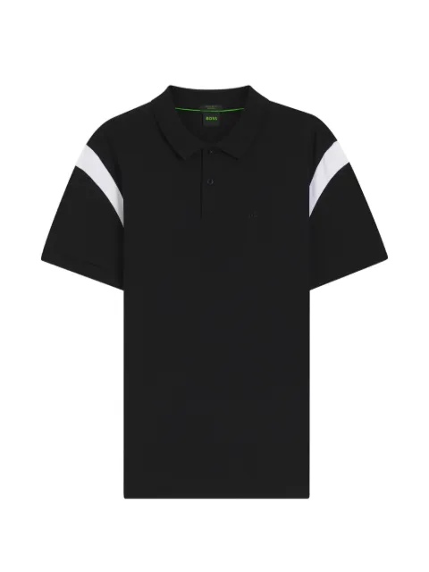 BOSS Paddy colour-block polo shirt Black 50564793