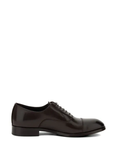 Boggi Milano buffed leather oxford shoes Brown BO24C040902
