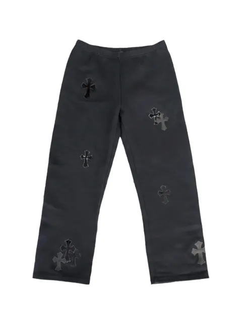 Chrome Hearts Cross-patch track pants Black CHRM1181