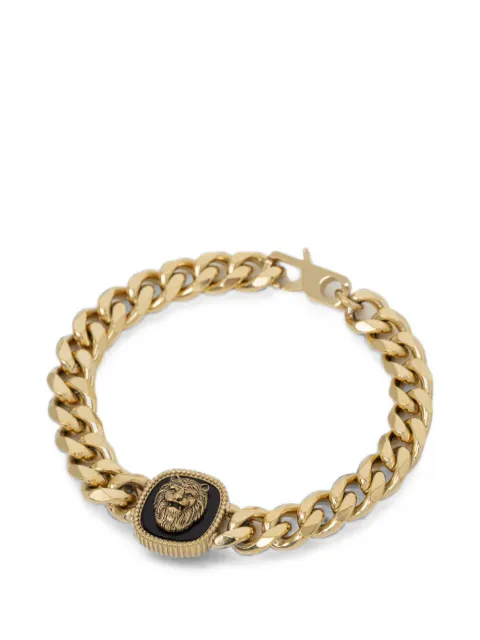 GUESS USA lion-head curb-chain bracelet Gold JUMB04001JW