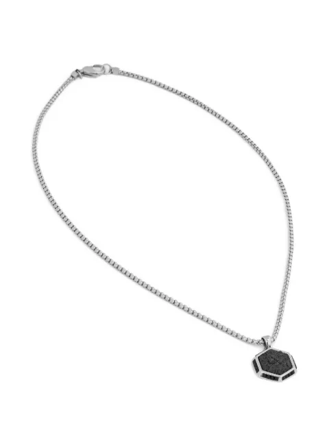 GUESS USA Lion King pendant box-chain necklace Silver JUMN06002JW