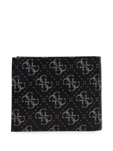 GUESS USA monogram-print wallet Black SMVELELEA20