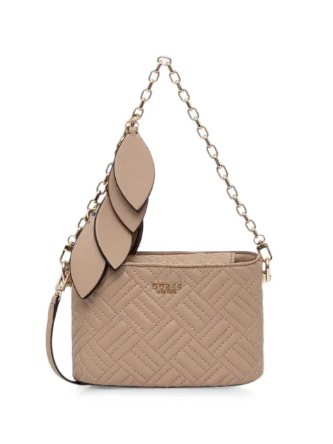 GUESS USA mini Enisa quilted shoulder bag Neutrals HWQG9921770