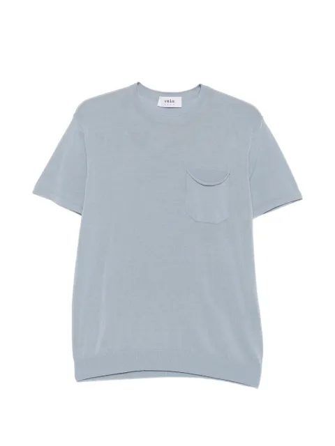VELA SHOP short-sleeve pocket T-shirt Blue 26SCCM010407
