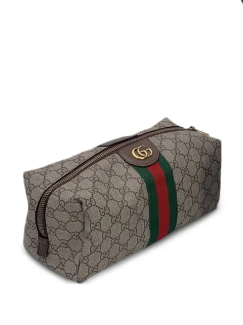 Gucci Pre-Owned Ophidia GG Supreme make up bag Brown 56048321691983