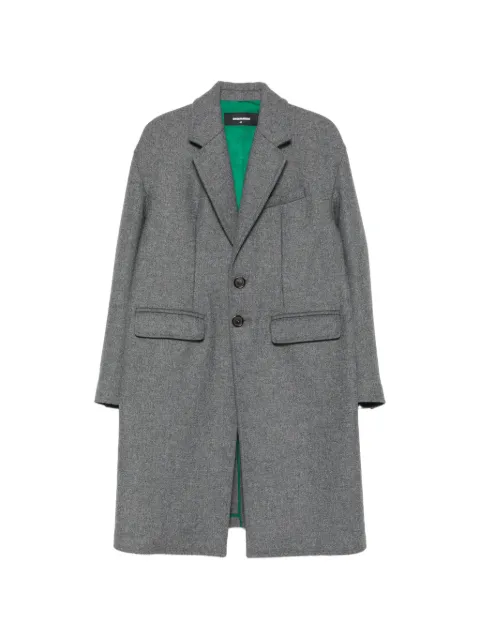 DSQUARED2 single-breasted notched-lapel coat Grey S75AA0439D35255