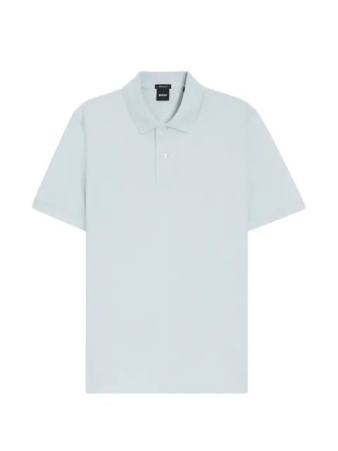 BOSS Pallas logo-embroidered piqué polo shirt Blue 50553564